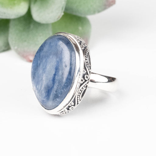 Kyanite Ring 19x14mm Size 7 .925 Silver - InnerVision Crystals