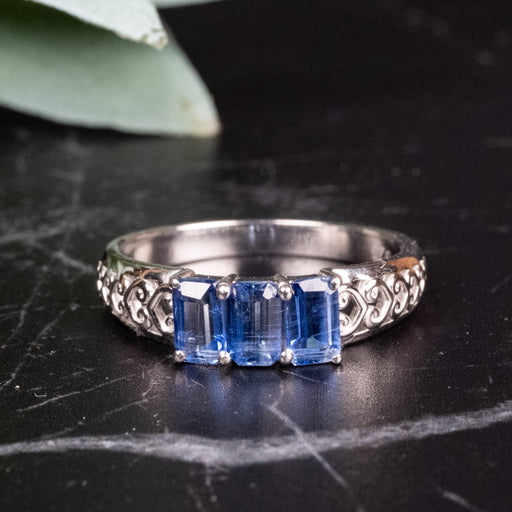 Kyanite Ring 5x3mm size 8 - InnerVision Crystals