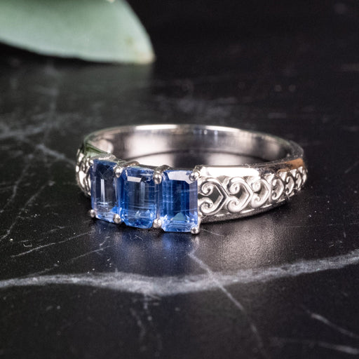 Kyanite Ring 5x3mm size 8 - InnerVision Crystals