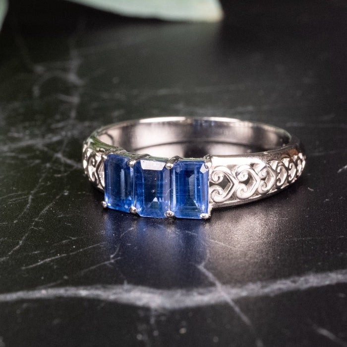Kyanite Ring 5x3mm size 8 - InnerVision Crystals