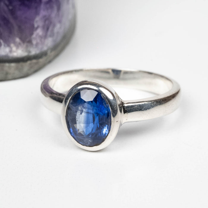 Kyanite Ring 9x7mm Size 10 .925 Silver - InnerVision Crystals