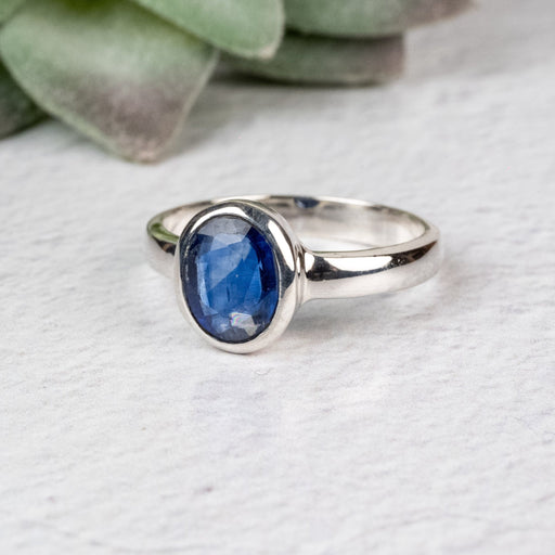 Kyanite Ring 9x8mm size 10 - InnerVision Crystals