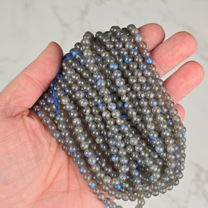 Labradorite 5.5mm AAA Beads Strand—Wholesale - InnerVision Crystals