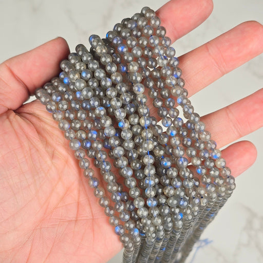 Labradorite 5.5mm AAA Beads Strand—Wholesale - InnerVision Crystals