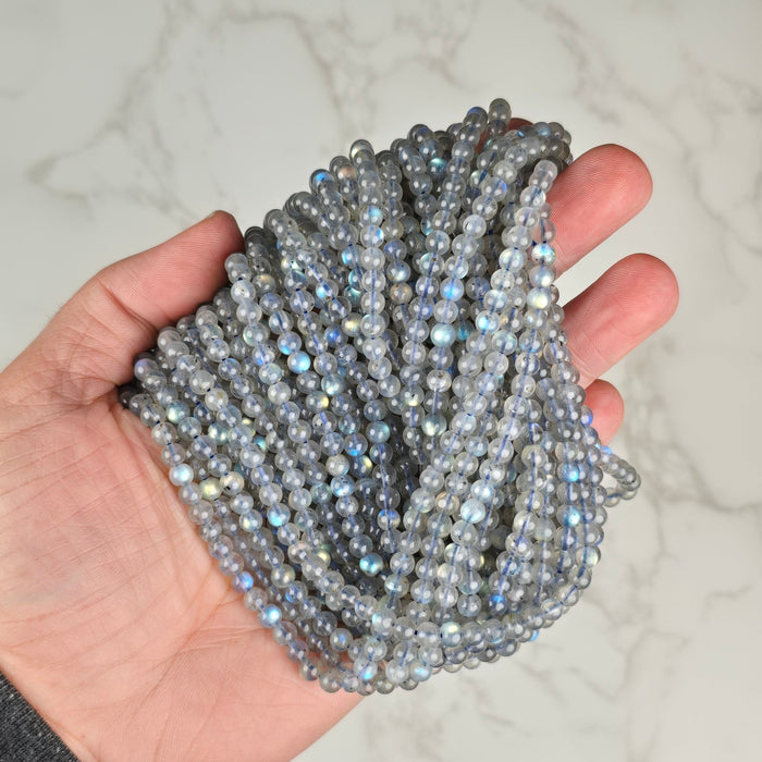 Labradorite 5mm AAA Beads Strand—Wholesale - InnerVision Crystals