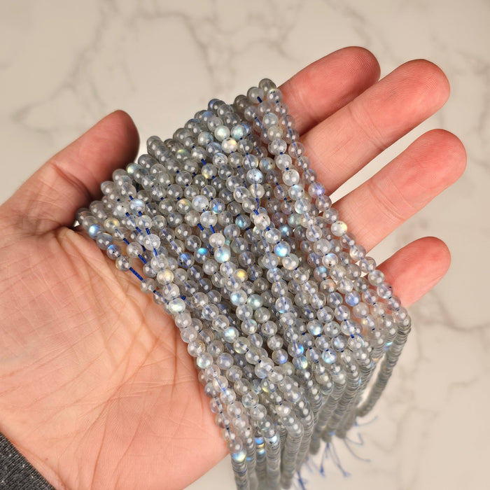 Labradorite 5mm AAA Beads Strand—Wholesale - InnerVision Crystals