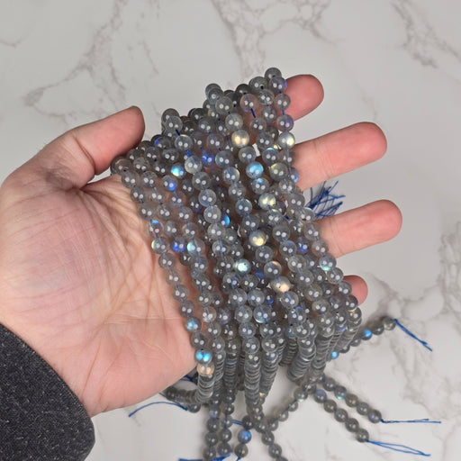 Labradorite 8mm AAA Beads Strand—Wholesale - InnerVision Crystals