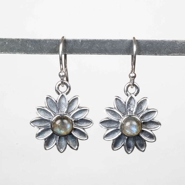Labradorite Earrings 6mm .925 Silver - InnerVision Crystals
