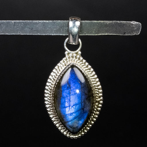 Labradorite Pendant 5.51 g 35x17mm .925 Silver - InnerVision Crystals