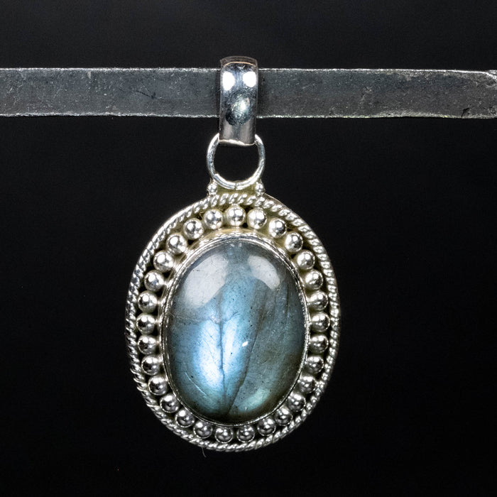 Labradorite Pendant 5.71 g 33x18mm .925 Silver - InnerVision Crystals