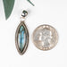 Labradorite Pendant 5.86 g 42x13mm .925 Silver - InnerVision Crystals