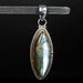Labradorite Pendant 5.86 g 42x13mm .925 Silver - InnerVision Crystals