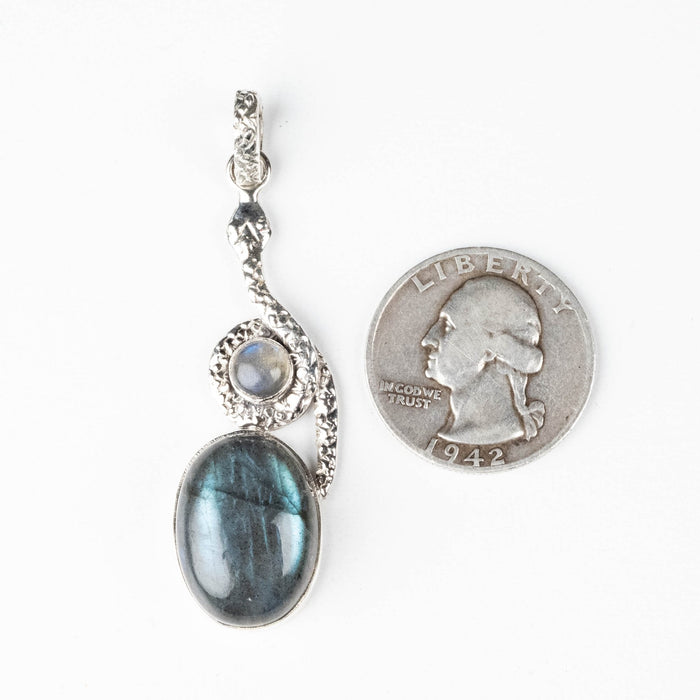 Labradorite Pendant 7.99 g 59x19mm - InnerVision Crystals
