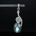 Labradorite Pendant 7.99 g 59x19mm - InnerVision Crystals