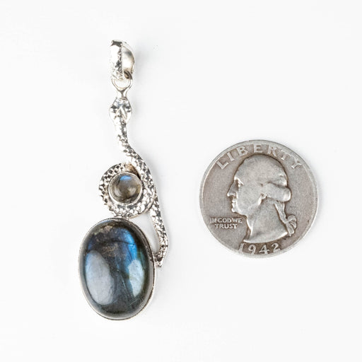 Labradorite Pendant 8.01 g 58x18mm - InnerVision Crystals
