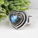 Labradorite Ring 10mm Size 6 - InnerVision Crystals