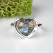 Labradorite Ring 10mm Size 7 .925 Silver - InnerVision Crystals