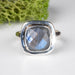 Labradorite Ring 11mm Size 7 .925 Silver - InnerVision Crystals