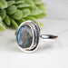 Labradorite Ring 11x7mm Size - InnerVision Crystals