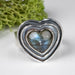 Labradorite Ring 11x9mm Size 8 .925 Silver - InnerVision Crystals