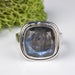 Labradorite Ring 13mm Size 7.5 .925 Silver - InnerVision Crystals