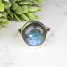 Labradorite Ring 14mm Size 8 - InnerVision Crystals