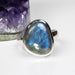 Labradorite Ring 15x12mm Size 9 - InnerVision Crystals