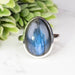 Labradorite Ring 18x13mm Size 9 - InnerVision Crystals