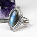Labradorite Ring 18x9mm Size 10 - InnerVision Crystals