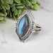 Labradorite Ring 19x10mm Size 8 - InnerVision Crystals