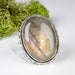 Labradorite Ring 25x19mm Size 10 .925 Silver - InnerVision Crystals