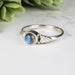 Labradorite Ring 5mm Size 7 - InnerVision Crystals