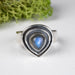 Labradorite Ring 6mm Size 6 .925 Silver - InnerVision Crystals