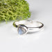 Labradorite Ring 7mm Size 9 .925 Silver - InnerVision Crystals