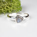 Labradorite Ring 7mm Size 9 .925 Silver - InnerVision Crystals