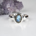 Labradorite Ring 7x5mm Size 4 - InnerVision Crystals