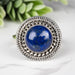 Lapis Lazuli Ring 10mm Size 8.5 - InnerVision Crystals