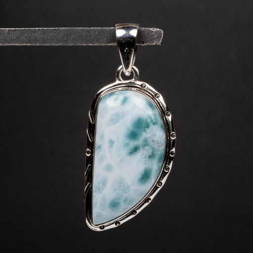 Larimar Pendant 12.87 g 48x21mm .925 Silver - InnerVision Crystals