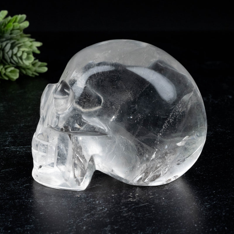 Lemurian Quartz Crystal Skull 390 g 82x64mm - InnerVision Crystals