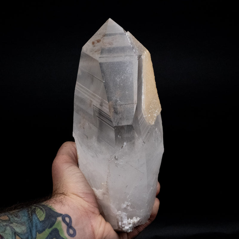 Lemurian Seed Crystal 2690 g 9.25"x4.5" w/ Secondary Quartz Growth - InnerVision Crystals