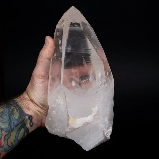 Lemurian Seed Crystal 2690 g 9.25"x4.5" w/ Secondary Quartz Growth - InnerVision Crystals
