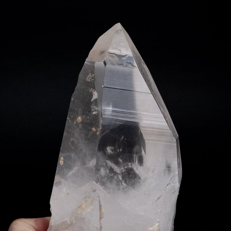 Lemurian Seed Crystal 2690 g 9.25"x4.5" w/ Secondary Quartz Growth - InnerVision Crystals