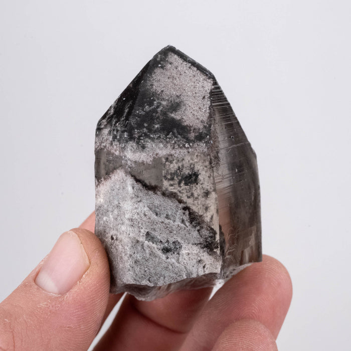 Lemurian Seed Crystal Black Phantom 107 g 61x45mm - InnerVision Crystals