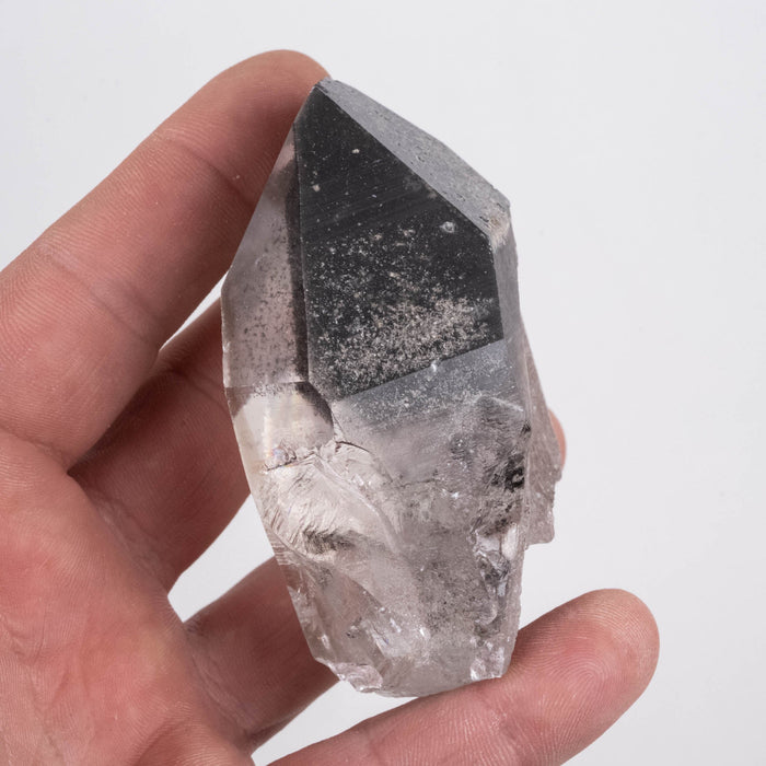 Lemurian Seed Crystal Black Phantom 201 g 77x52mm - InnerVision Crystals