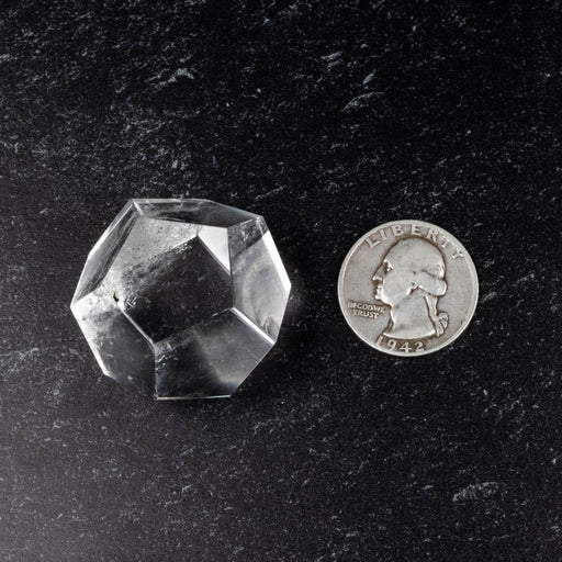 Lemurian Seed Crystal Dodecahedron Carving 46 g 29mm - InnerVision Crystals