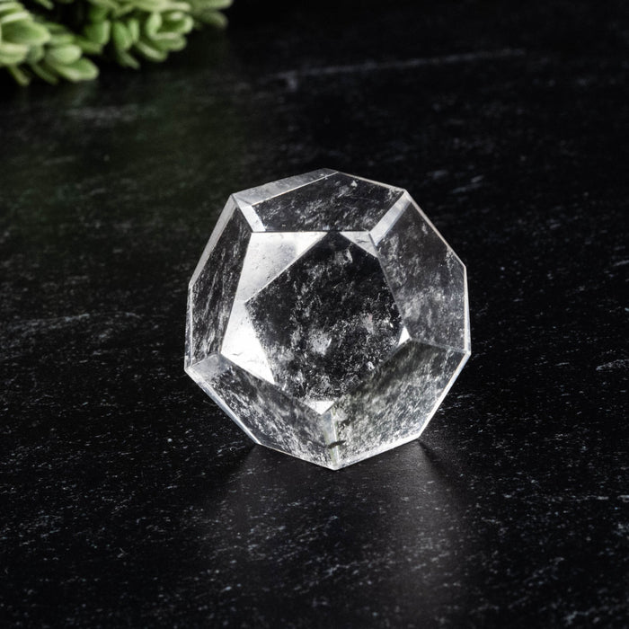 Lemurian Seed Crystal Dodecahedron Carving 46 g 29mm - InnerVision Crystals