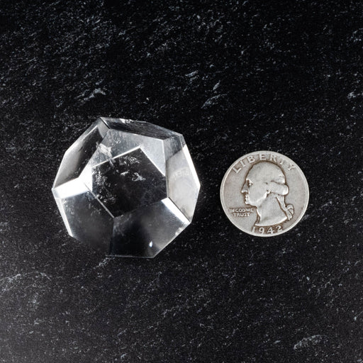 Lemurian Seed Crystal Dodecahedron Carving 56 g 30mm - InnerVision Crystals