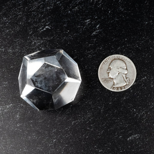 Lemurian Seed Crystal Dodecahedron Carving 60 g 32mm - InnerVision Crystals