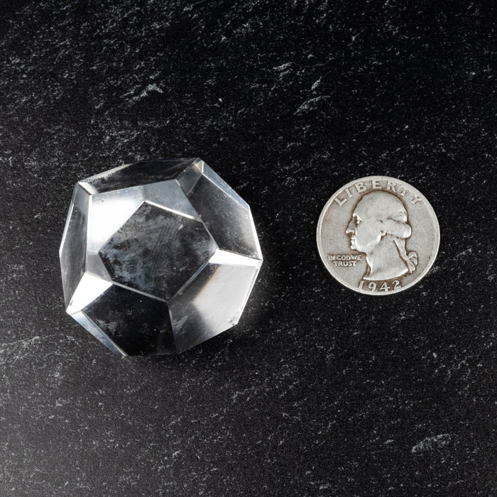 Lemurian Seed Crystal Dodecahedron Carving 60 g 32mm - InnerVision Crystals