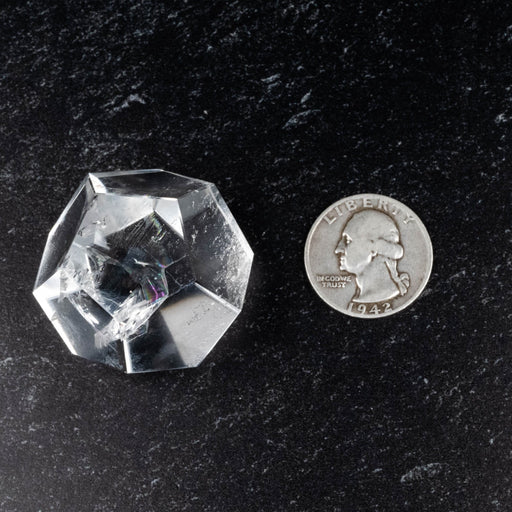Lemurian Seed Crystal Dodecahedron Carving 60 g 32mm - InnerVision Crystals